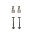 LDRC LA0049S LD1802 Metal Drive Shaft (2pc)