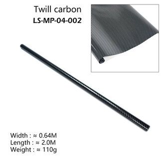 HY MODEL ACCESSORIES Dancing Wings Covering Film 2000mm X 640mm Twill Carbon