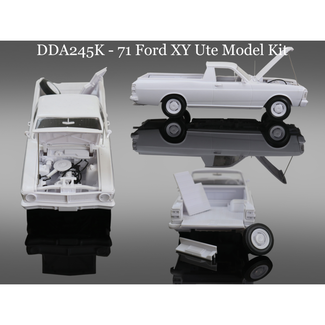 DDA COLLECTABLES DDA 1:24 Plastic Kit XY Standard Ford Ute - Sealed Body, Opening Tailgate, Opening Bonnet w/Engine, Spare Wheel & Fuel Tank Compartment