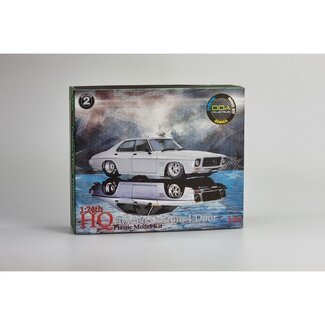 DDA COLLECTABLES DDA 1:24 HQ Plastic Kit Holden Slammed Custom 4 Door Monaro - Sealed Body Opening Bonnet w/Engine