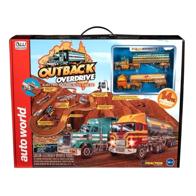 AUTOWORLD  Outback Overdrive Slot Car Set