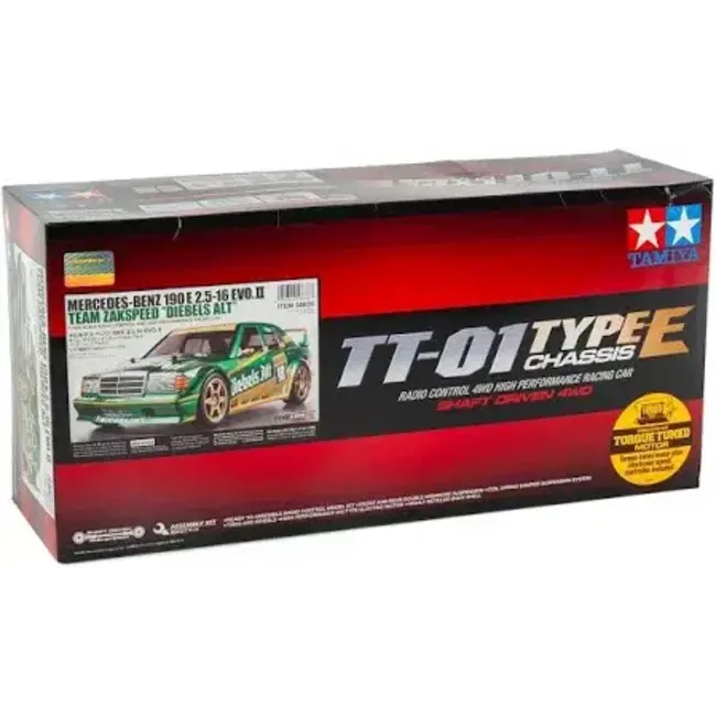 Tamiya 1: 10 RC MB 190E Thief Alto Zakspeed TT 01E Vehicle 58638