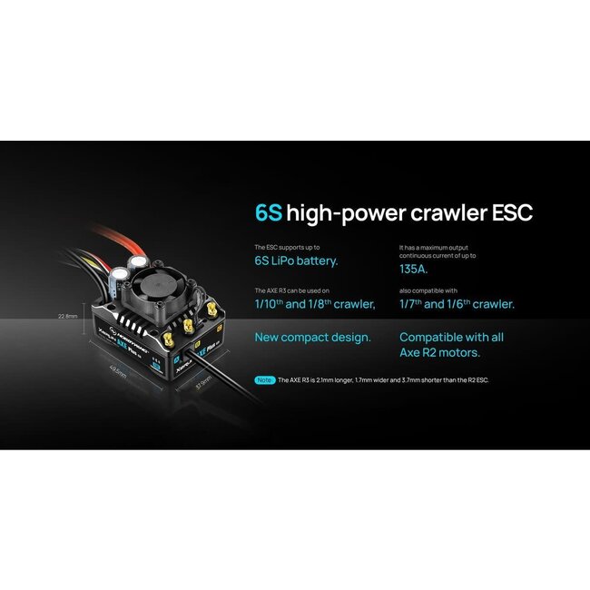 HOBBYWING XERUN AXE Plus R3 Brushless ESC