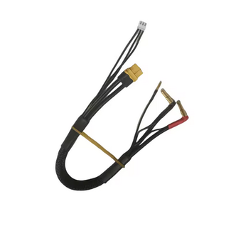 ACE RADIO CONTROLLED MODELS ACE 2S CHARGE LEAD12 AWG  4/5MM STEPPED BULLETS TO XT60 CHARGER