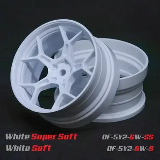 DS RACING DS RACING Drift Feathery 5Y Spoke Super Soft Wheel - White +6 4