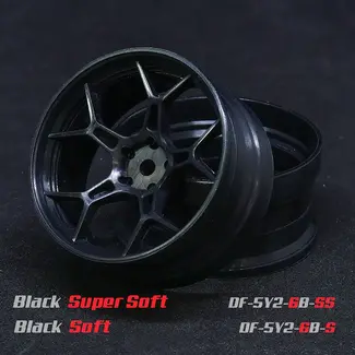 DS RACING DS RACING  Drift Feathery 5Y Spoke Super Soft Wheel - Black