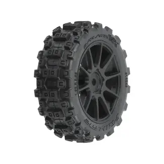 PROLINE Proline Badlands MX 1.9in Tyres mounted on Mach-10 Black Wheels, 4pcs, Grom