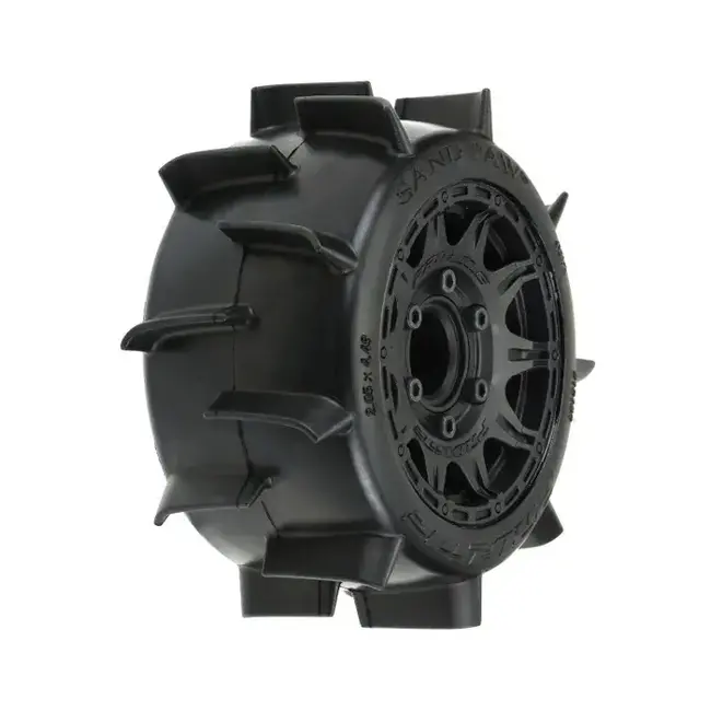 Proline Sand Paw LP 2.8in Tyres Mounted on Raid Black 6x30 Wheels, F/R, PR10160-10