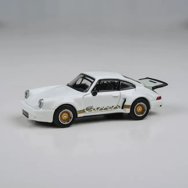 Para64 1/64 Porsche 911 Carrera RSR 3.0 Grand Prix White Diecast Model Car