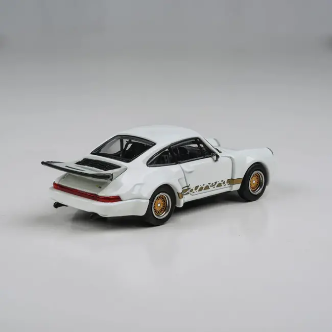 Para64 1/64 Porsche 911 Carrera RSR 3.0 Grand Prix White Diecast Model Car