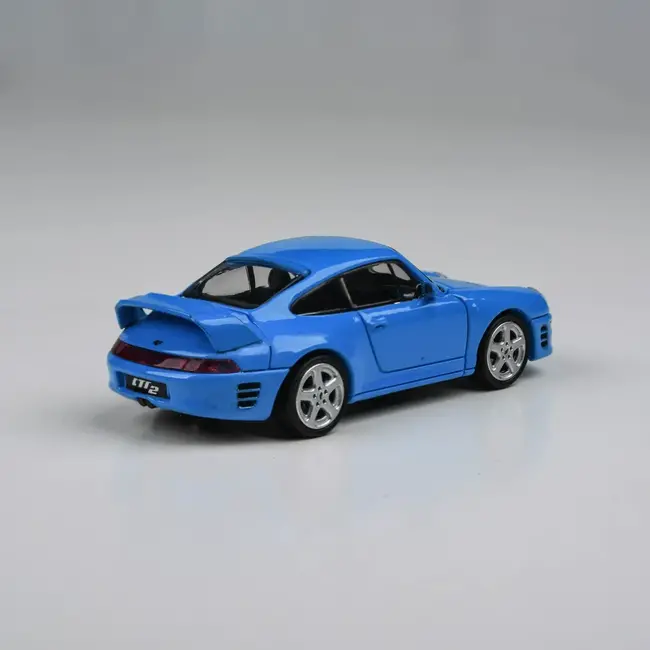 Para64 1/64 1995 RUF STR2 Mexico Blue RHD Diecast Model Car