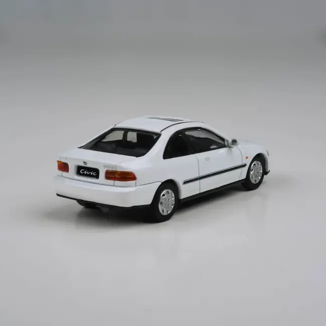 Para64 1/64 '95 Honda Civic Coupe EJ1 White RHD Diecast Model Car