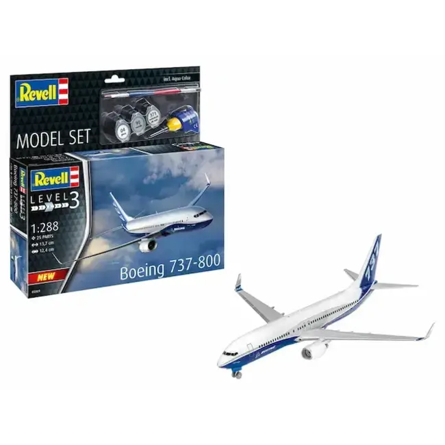 REVELL Model Set Boeing 737-800 1/144