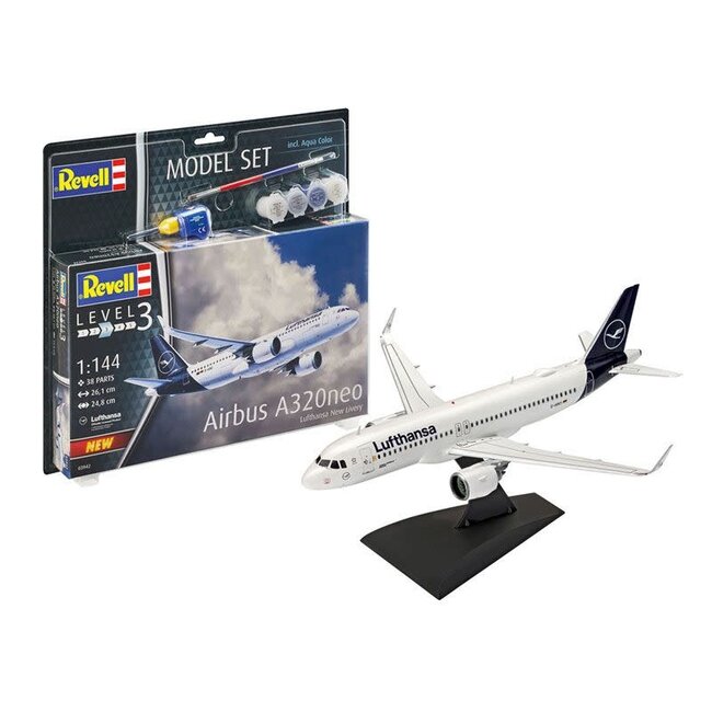 REVELL AIRBUS A320 NEO "LUFTHANSA" 1:144 MODEL SET