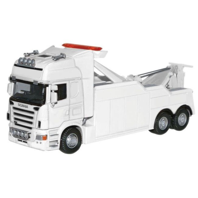OXFORD SCANIA TOPLINE RECOVERY TRUCK WHITE 1/76