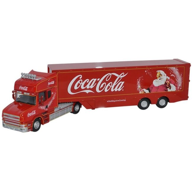 OXFORD COCA COLA T CAB BOX TRAILER 1/76