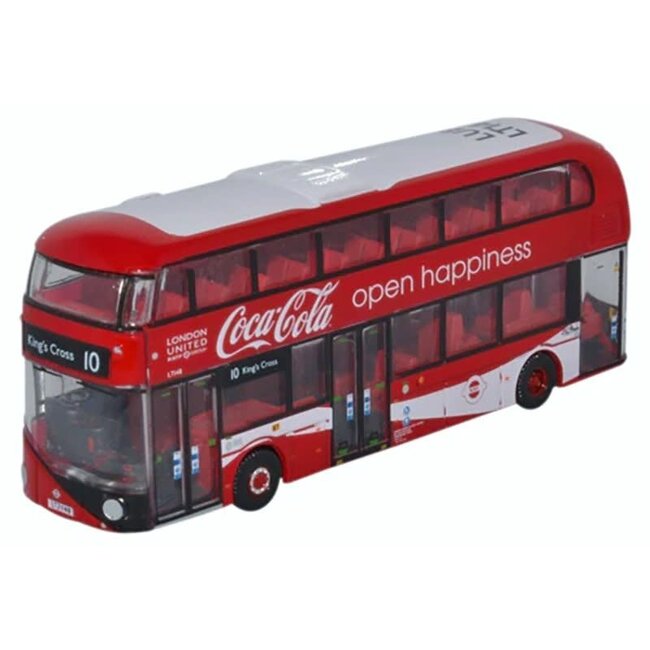 OXFORD NEW ROUTEMASTER LONDON UNITED COCA COLA 1:148