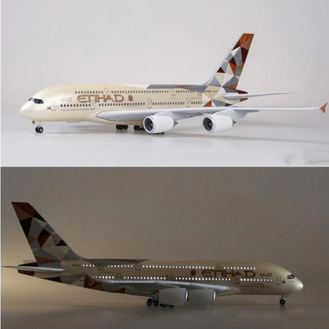 AJB Etihad A380 Plane LED 1/160