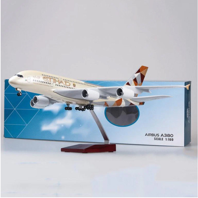 AJB Etihad A380 Plane LED 1/160