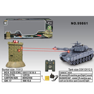 ZEGAN Zegan Russian T90 Vs Bunker R/C 1/16th