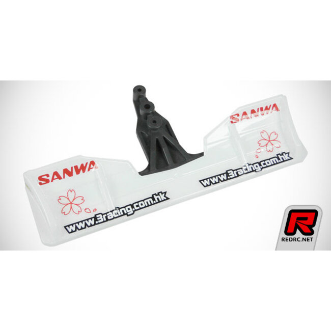 3 Racing F113 Fr Wing Clear/White Base
