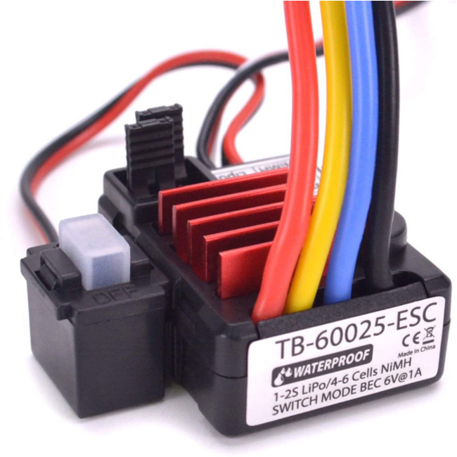 Turbo Racing 25amp Brushed ESC 1/18th Lipo/nimh
