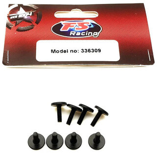 FS RACING FS RACING FLAT ROUND HEAD HEX SCREW 3X10mm