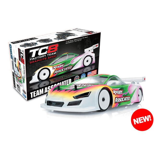 Team Associated TC8 CARBON 1/10 ISTC CHASSIS KIT  NO WHEELS BODY OR ELECTRICS SUPPLIED