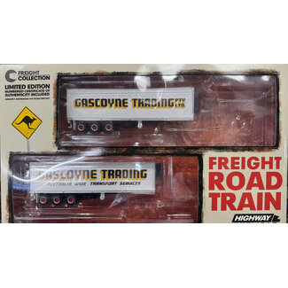HIGHWAY REPLICAS HIGHWAY REPLICAS 1/64 Freight Road Train - Gascoyne 12025  *** PLEASE NOTE  THIS IS FOR 2 TRAILERS  ONLY *** NO PRIME MOVER OR DOLLY INCLUDED ***