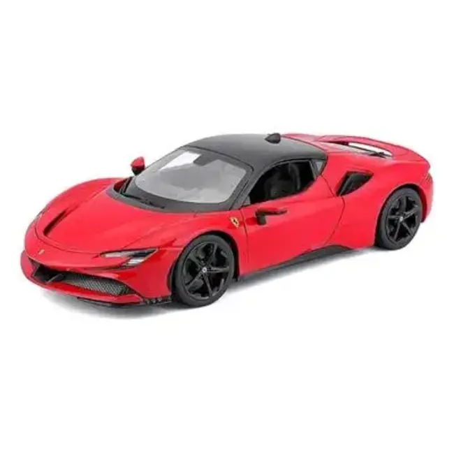 BURAGO 16905 1/18 Signature Ferrari 488 GTB Red (FACTORY 2ND 1 DOOR HANDLE GLUED ON)