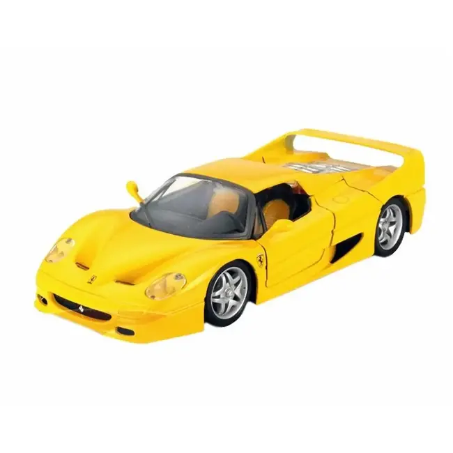 BURAGO 1/18 FERRARI F50 YELLOW RACE & PLAY