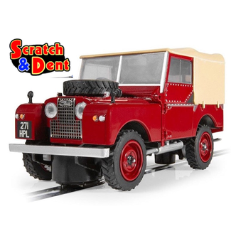 SCALEXTRIC SCRATCH & DENT  SCALEXTRIC LAND ROVER DEFENDER SERIES 1 POPPY RED  SOLD AS IS  NO FAULT FOUND