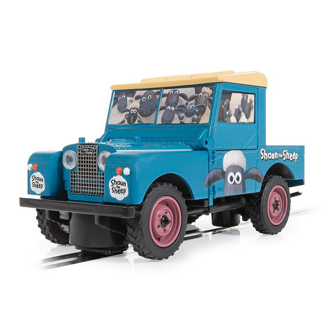 SCALEXTRIC C4543 LAND ROVER SERIES 1 SHAUN THE SHEEP 1/32 SCALE SLOT CAR