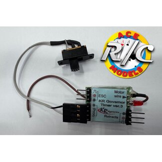 KR C/L TIMERS KR  CONTROL LINE ESC TIMER / GOVERNOR COMBO RETRACT WITH SLIDE SWITCH