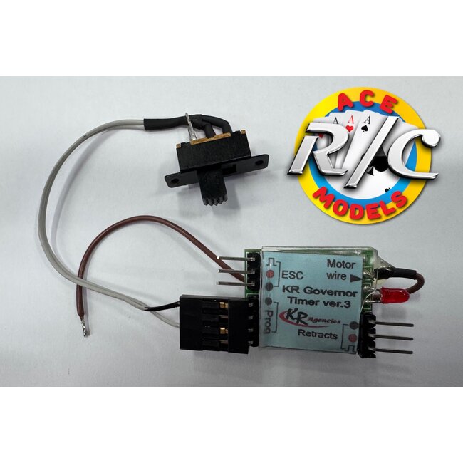 KR  CONTROL LINE ESC TIMER / GOVERNOR COMBO RETRACT WITH SLIDE SWITCH