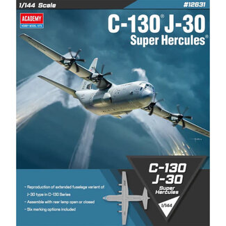 ACADEMEY Academy 1/144 C-130 J-30 Super Hercules Plastic Model Kit *Aus Decals*