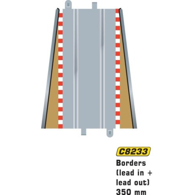 SCALEXTRIC NEW LEAD IN/OUT BORDERS C8233