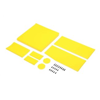 LOSI Losi Wing Panel Set, Yellow, 22S Sprint Car