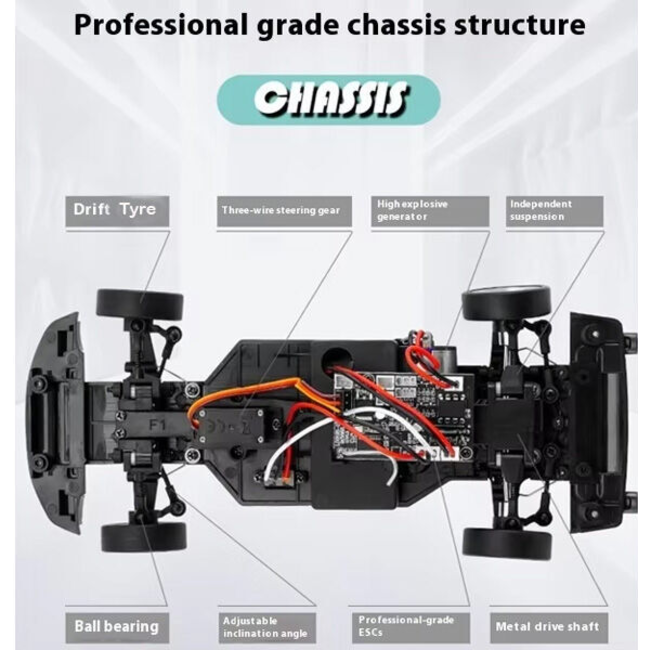 LDRC 1804-B MX-5 Drift Car RTR W/ Gyro 1/18th