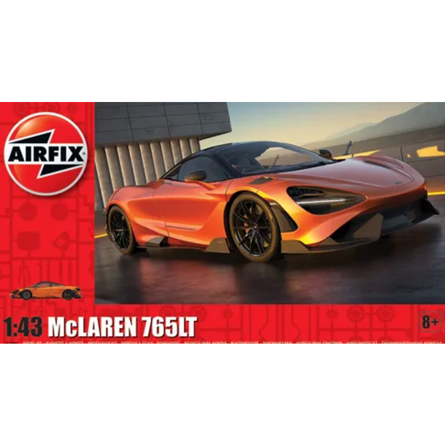 AIRFIX 1/43 McLaren 765LT (NO BOX) REQUIRES GLUE AND PAINTS