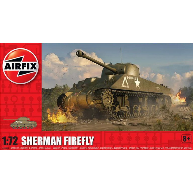 AIRFIX 1/72 SHERMAN FIREFLY ( NO BOX) REQUIRES GLUE AND PAINTS