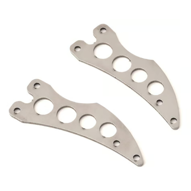 Sideways RC Scale Drift Custom Wing Mount (Silver) (Style 1)