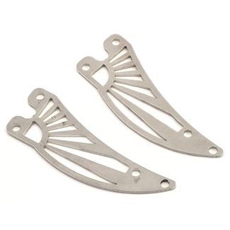 SIDEWAYS RC Sideways RC Scale Drift Custom Wing Mount (Silver) (Style 3)