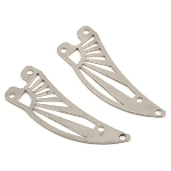 Sideways RC Scale Drift Custom Wing Mount (Silver) (Style 3)