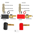 ACE INSULATED STEPPED 4 + 5mm TERMINALS IDEAL FOR CHARGE LEADS