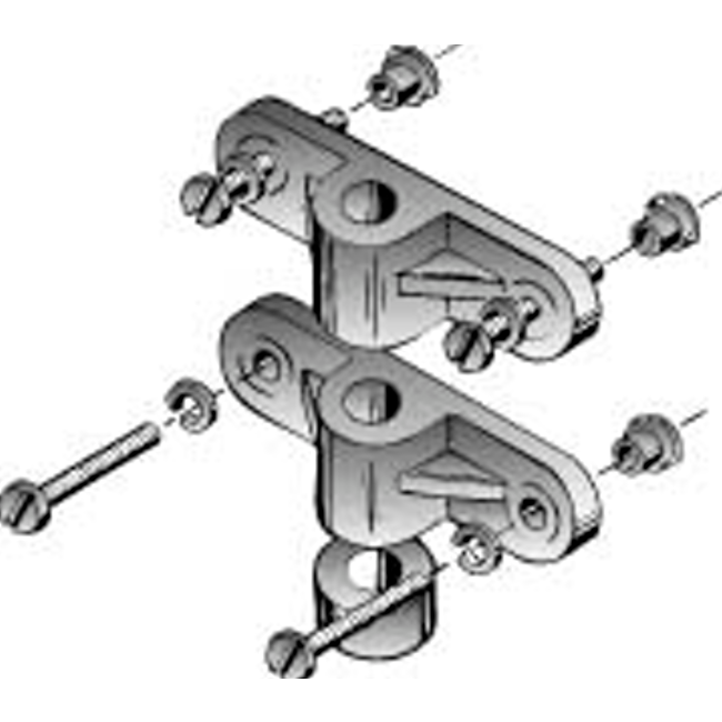 DUBRO 156 NYLON GEAR BLOCK SET (2 PCS PER PACK)