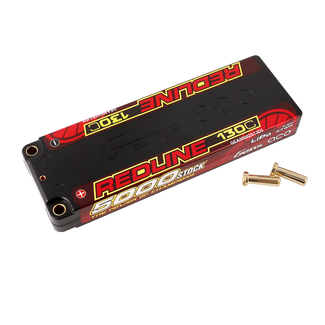 GENS ACE Gens Ace 2S Redline 5000mAh 130C 7.4V Hardcase Lipo Battery (5.0mm Bullet)