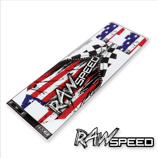 RAW SPEED Raw speed chassis protector  tlr 11 4.0/5.0 USA flag