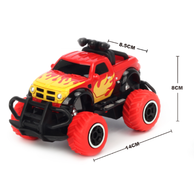 TORNADO 1:43 Scale 4 channel RC Blue RTR car Body, (Requires AA Batteries)