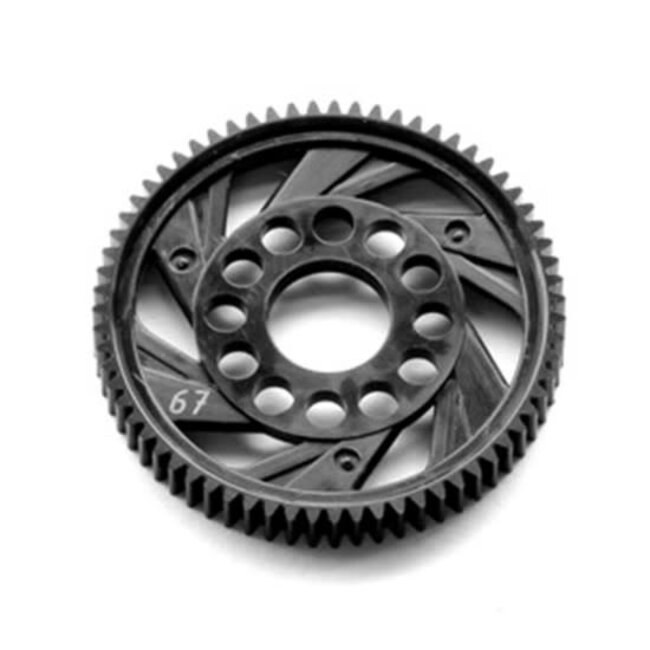 Hiro Seiko CNC Machined 48P Spur Gear Black